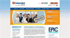 Desktop Screenshot of independentstationers.coop