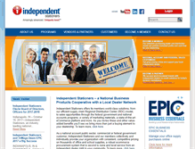 Tablet Screenshot of independentstationers.coop